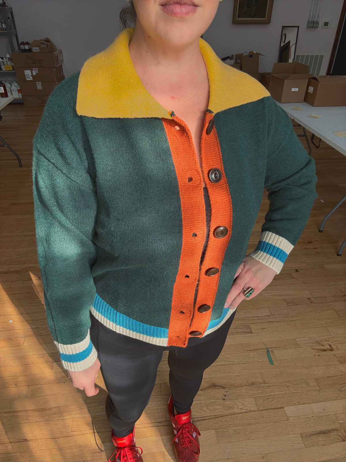 Grandpa's Colorblock Cardigan